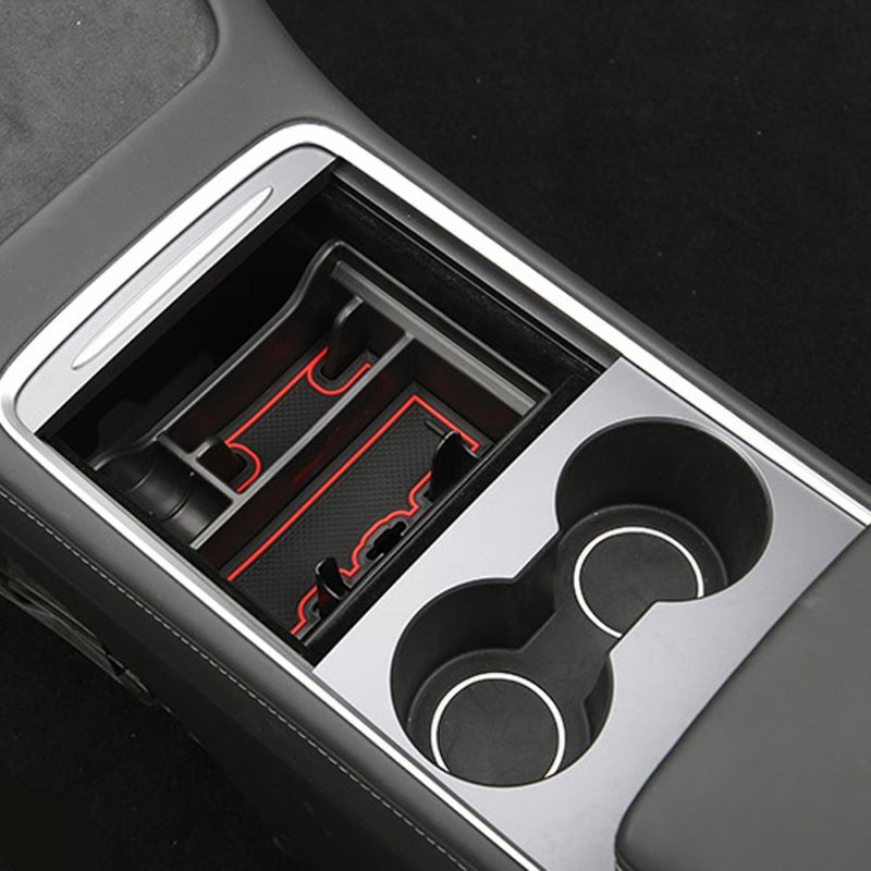 Midtkonsoll oppbevaring med mobilholder Tesla Model 3 Y