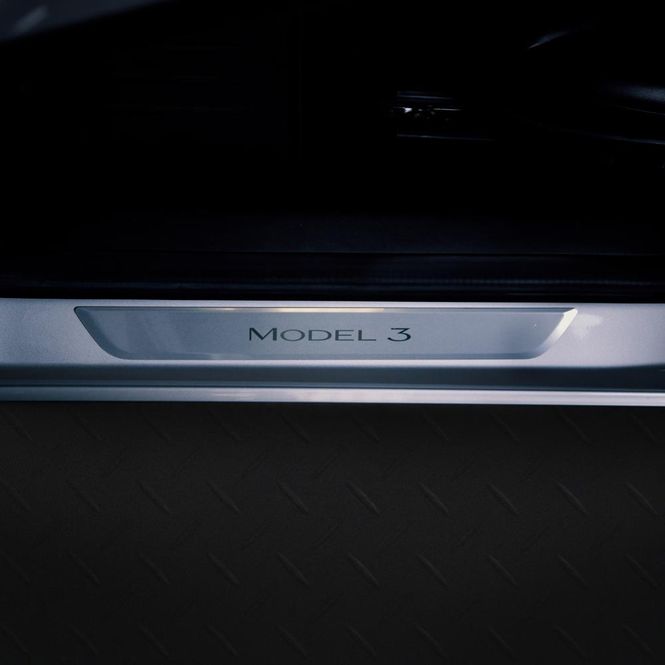 Hovedbilde TesBros Beskyttelsefolie Logo dørkarm Tesla Model ...