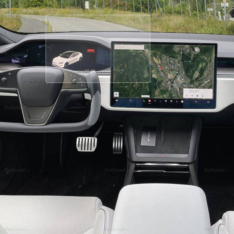Temperert glass (9H) Tesla Model S & X 2022->